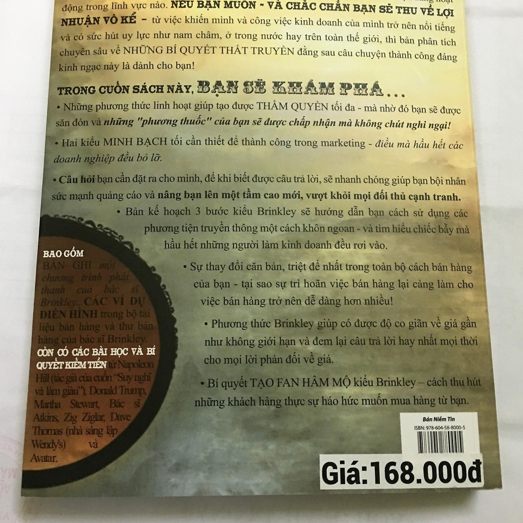 [Mã LIFEXANH24 giảm 10% đơn 99K] Sách - Bán Niềm Tin ( tái bản 2018 ) - 7089990861429 | BigBuy360 - bigbuy360.vn