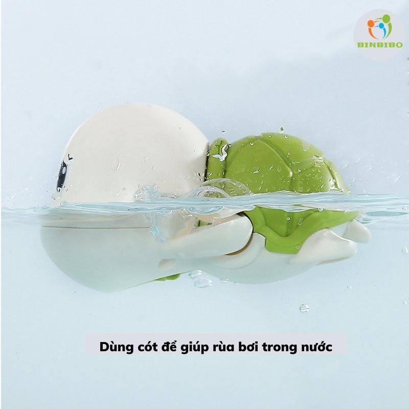 Rùa bơi heo bò chèo thuyền trong nước đồ chơi nhà tắm cho bé