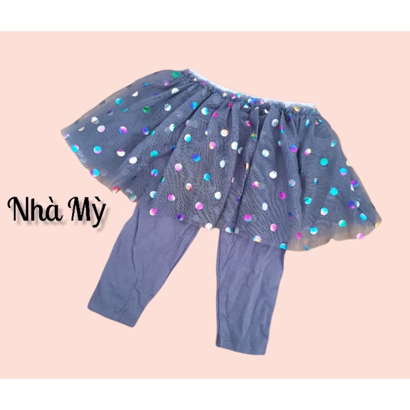 Quần legging phối váy ren cho bé gái Hàng xuất dư hãng Baby Starters