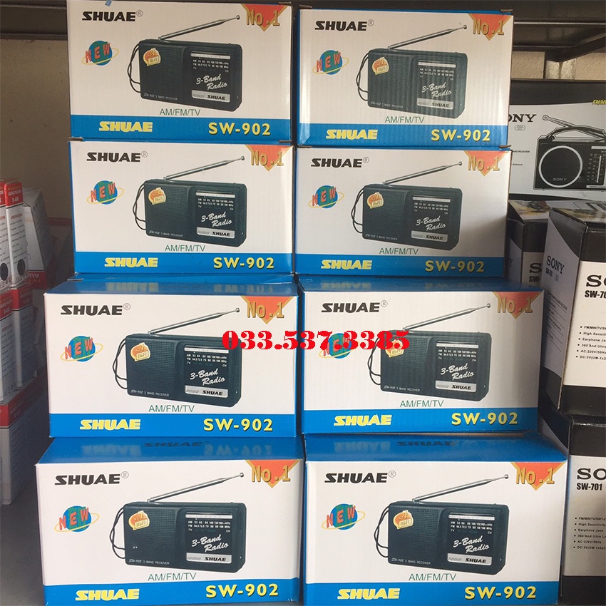 Đài fm, đài radio cho người già 902 thiết kế nhỏ gọn, sử dụng 2 pin đại