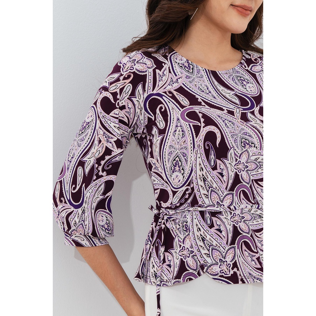 Áo Kiểu LAMER Peplum Nơ Eo Tay Lỡ L61B22Q049