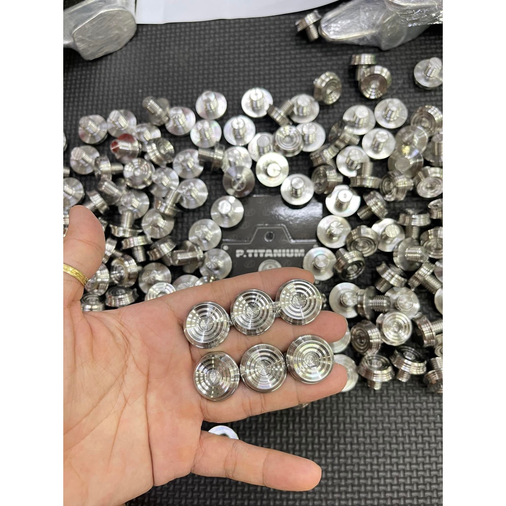 Ốc chân kiếng dù to V2 Inox 304 , ốc gương Mẫu Thái V2 đường kính 22 mm , cao 6mm