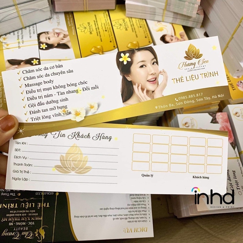 In Thẻ Liệu Trình Spa TMV Beauty - Thiết kế theo yêu cầu