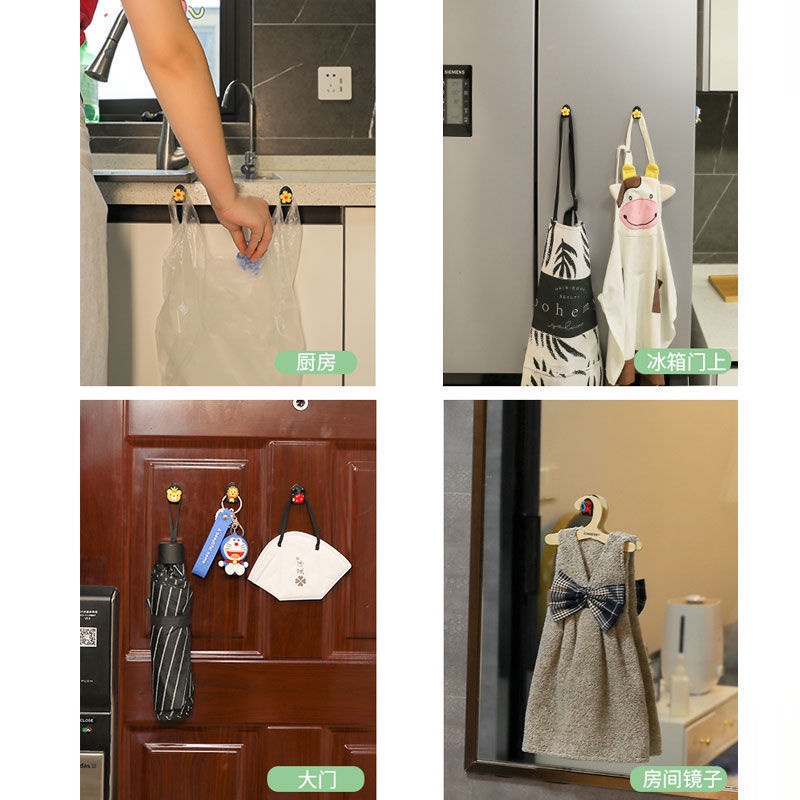 1 Móc Treo Đồ Mini Hình Thú Hoạt Hình Đáng Yêu Trang Trí Nội Thất Xe Hơi Giá Đỡ