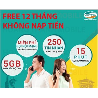 Sim 4g 12f90 viettel miễn phí gọi cả năm