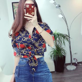 Sơ mi lụa cổ đức