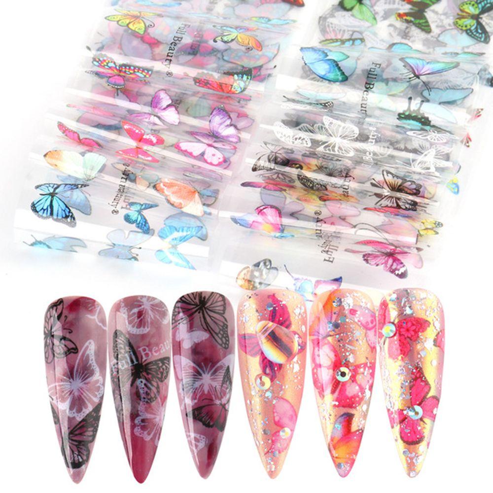 LAY Set 10 Sticker Dán Móng Nghệ Thuật Họa Tiết Bầu Trời Sao