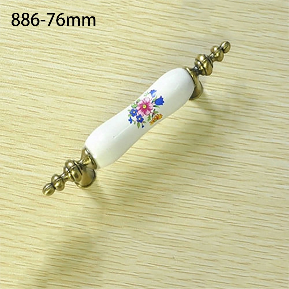 Tay nắm cửa bằng sứ phong cách vintage