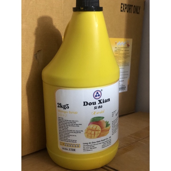 siro 2kg5 xoài dowxian ( bình vàng )