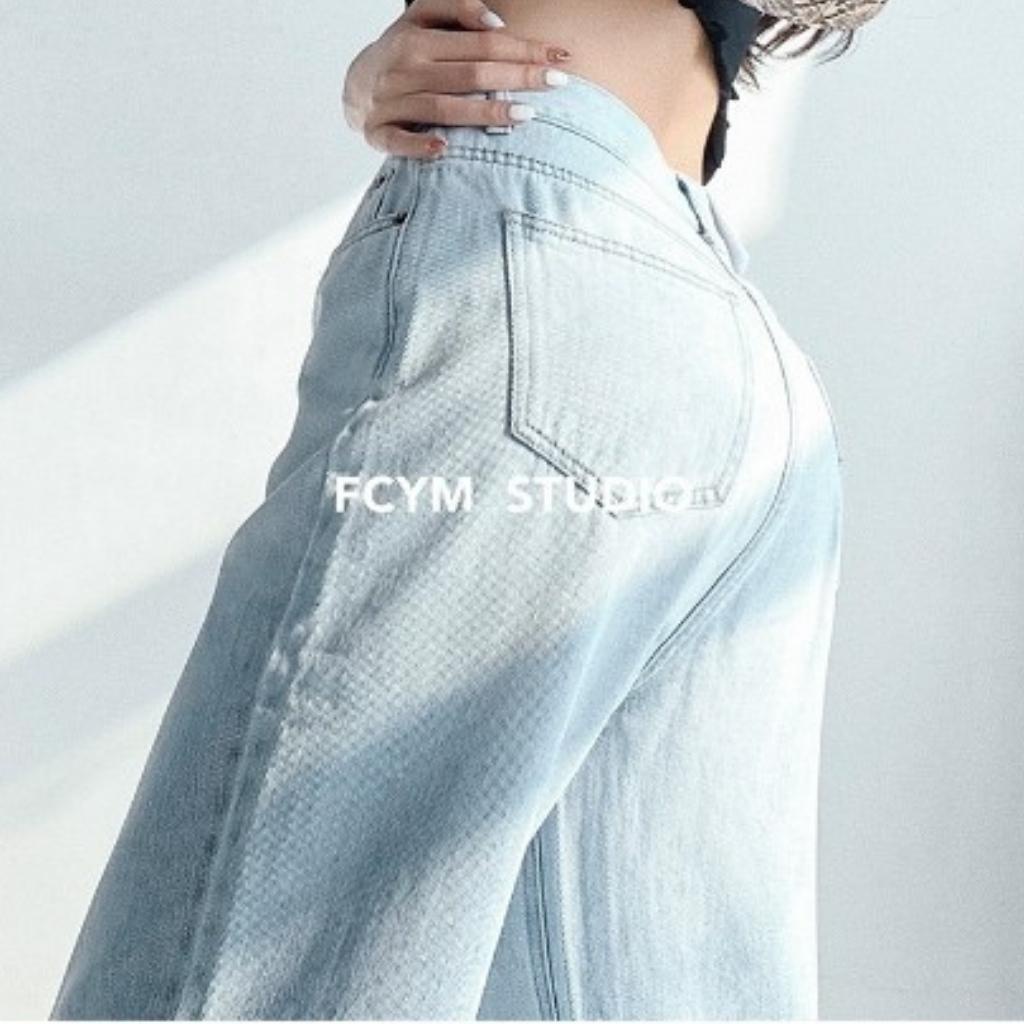 Quần Baggy Suông Ống Rộng Màu Nhạt Fom Dài Qua Chân Cạp Cao Gọn Eo Siêu Hack Dáng