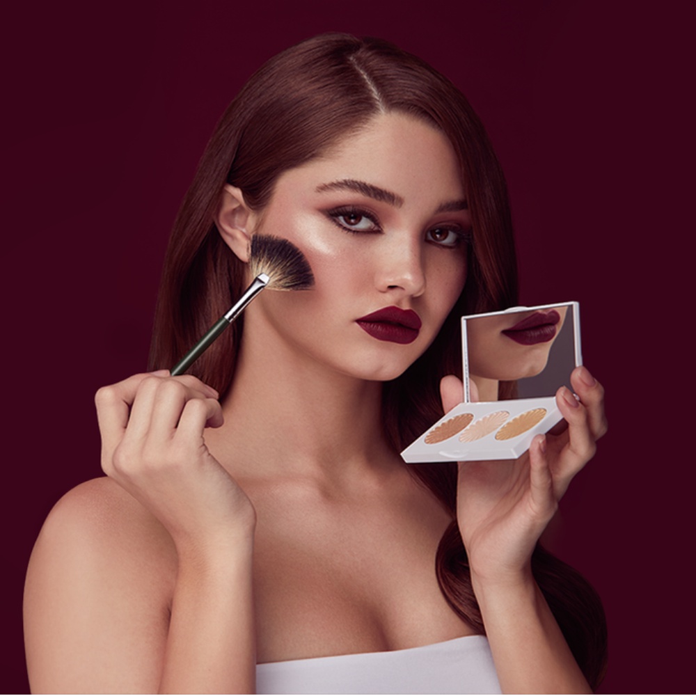 [Chính hãng]  Bảng phấn bắt Highlight Ofra Midi Palette 3 Ô màu trang điểm tiện dụng