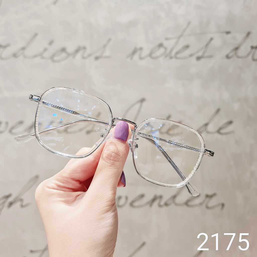 Kính thời trang nam nữ LILYEYEWEAR mắt vuông to đẹp nhựa chống bụi đi đường 2175 | BigBuy360 - bigbuy360.vn