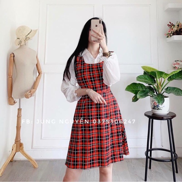 Set caro áo sơ mi