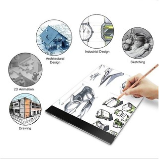 Bảng vẽ có đèn LED khổ A4 kèm cáp USB