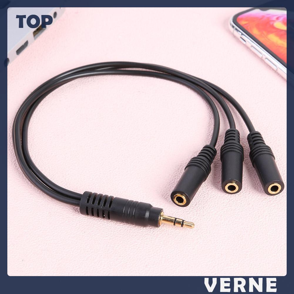 Cáp chia âm thanh 3 cổng giắc cắm 3.5mm