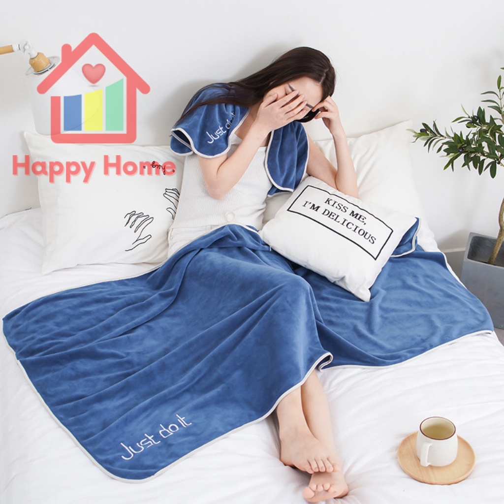 Khăn tắm chất lượng cao siêu mềm mịn với khổ lớn 70x140cm Happy Home