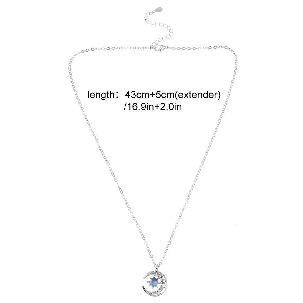 UPSTOP Fashion Light Of Stars And Moon Charm Necklace Delicate Clavicle Women Jewelry