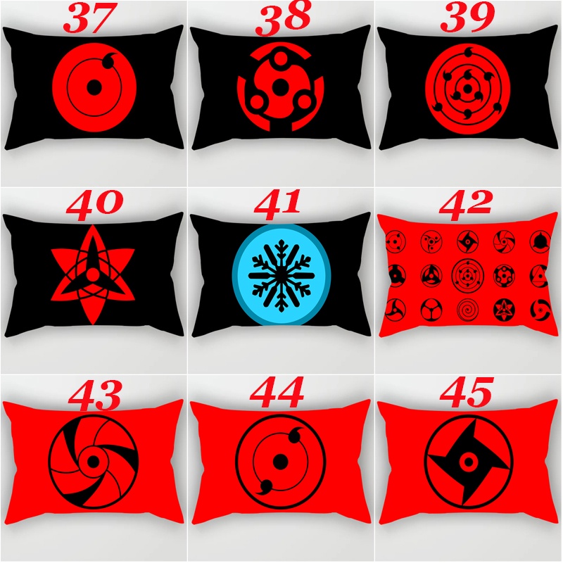 Vỏ Gối Chữ Nhật 50X30Cm In Hình Naruto Độc Đáo
