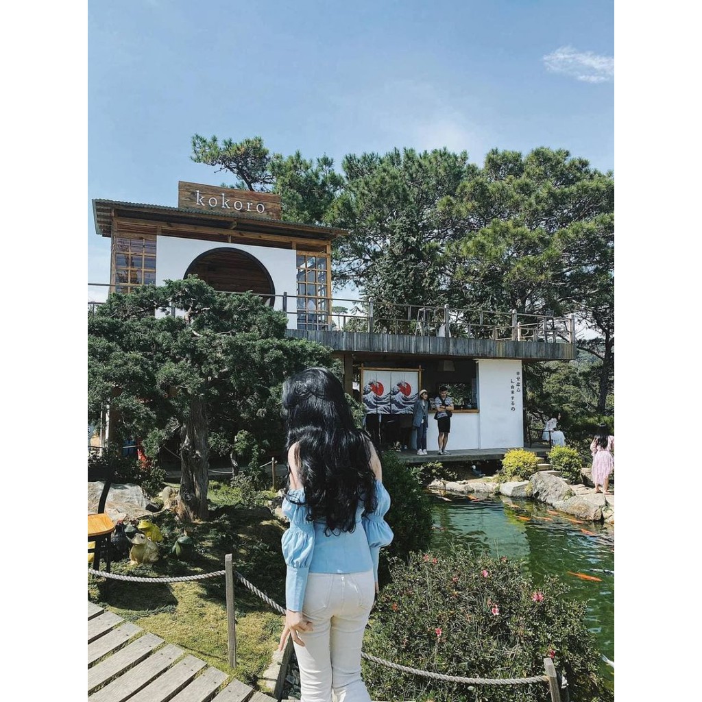 Áo Bẹt Vai Xanh Blue