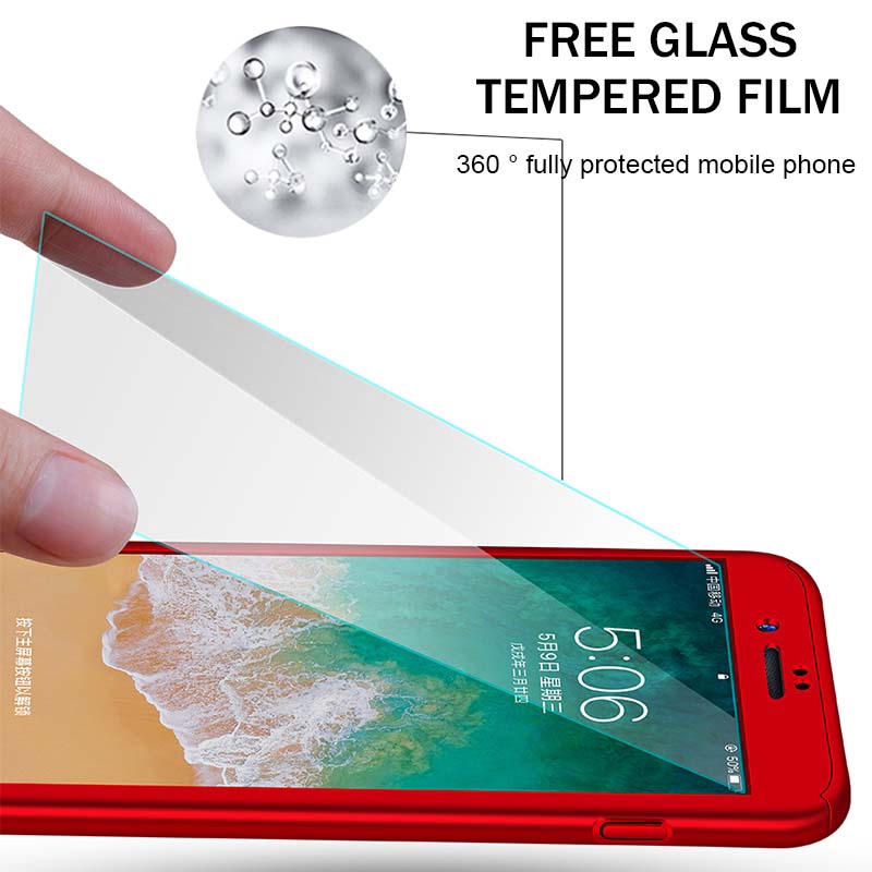 Ốp điện thoại mỏng chống sốc bảo vệ 360 độ choCompatible for iPhone 6 6S Plus 7 8 PLU