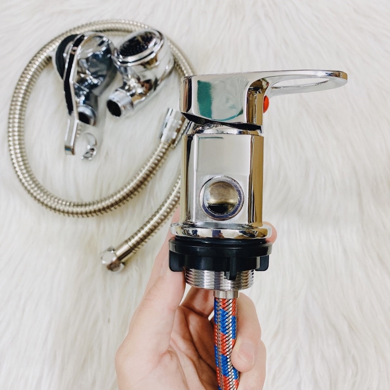 Combo Gật Gù Nóng Lạnh Giường Gội Đầu Và Vòi Nước Inox Bàn Gội Dưỡng Sinh