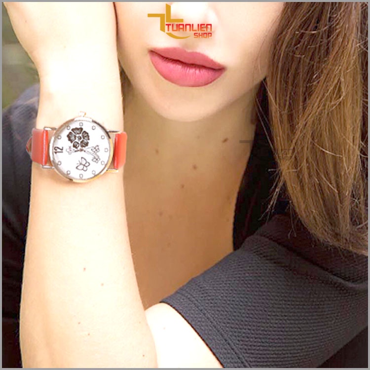 Đồng Hồ Nữ Chính Hãng CMK, Dây Da, 3 Kim Trẻ Trung, Xinh Xắn (Chọn màu yêu thích)