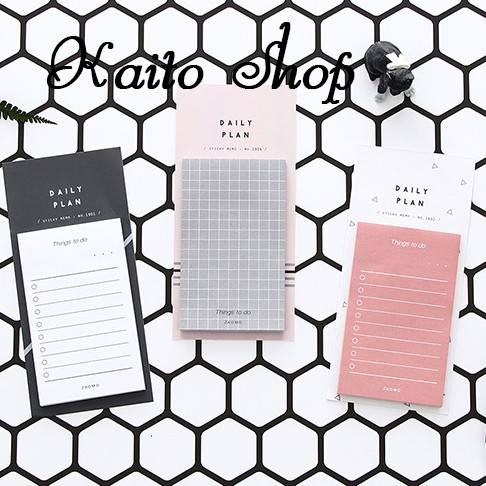 Giấy Ghi Chú Kế Hoạch Tiện Dụng 50 Tờ - Giấy Note Planner Lịch Trình Hàng Ngày