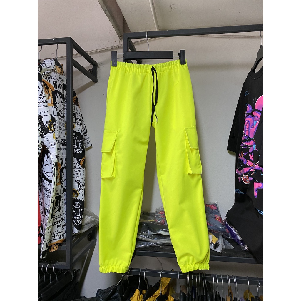 Quần Kaki xanh neon túi hộp   tương ứng 30kg đến 100kg