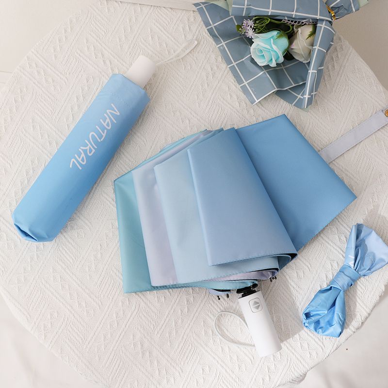 Dù Gấp Tự Động Chống Tia Cực Tím Màu Sắc Gradient Dành Cho Nữ