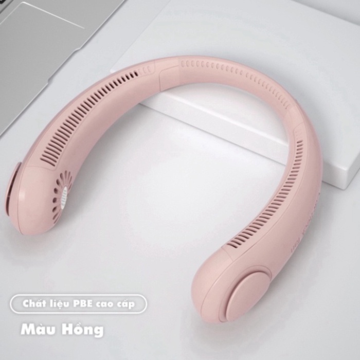 Quạt đeo cổ mini, quạt không cánh tích điện tiện lợi, thời trang, dáng thể thao siêu phẩm mùa hè 2022 New