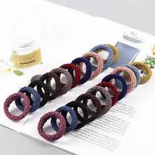 HỘP 20 DÂY BUỘC TÓC NỮ HÌNH SÂU MIX NHIỀU MÀU