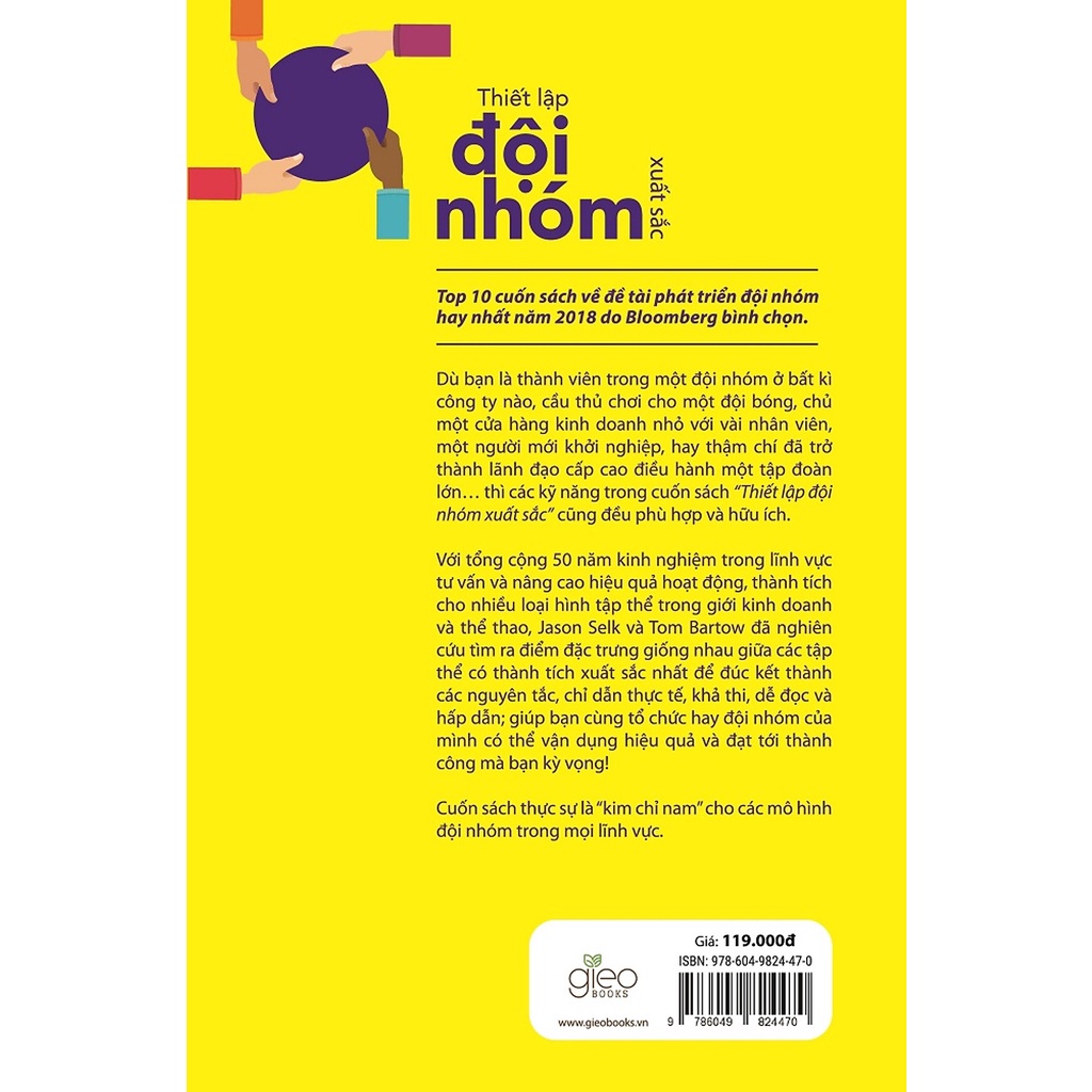 Sách Gieobooks - Thiết Lập Đội Nhóm Xuất Sắc