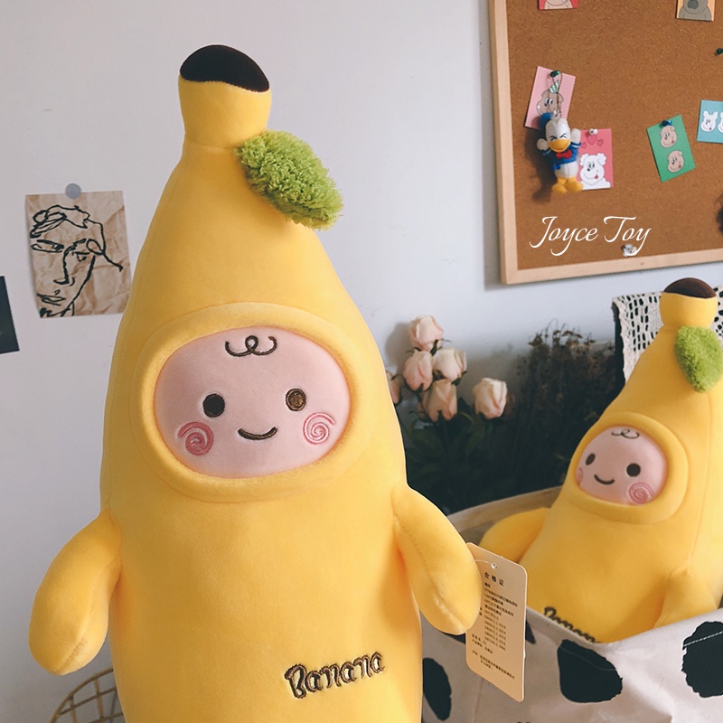 ✨120cm Cute Fruits Banana Plush Stuffed Toys Soft Banana Pillow Cushion for Home Bed Decor Funny Baby Kids Birthday Gifts
