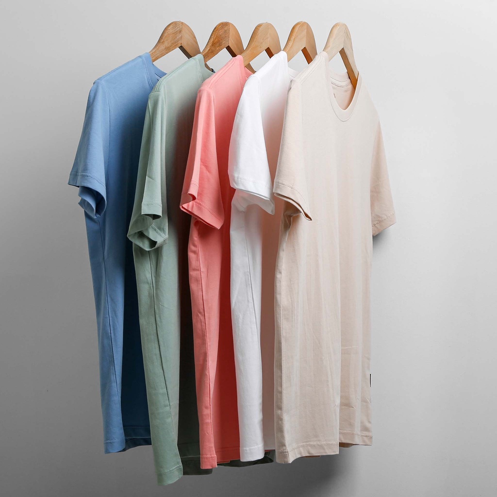 Áo phông nữ form rộng cá tính GINE, 100% Cotton Organic nhiều màu - Bộ màu số 4