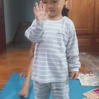 Xả xả gấp Bộ Noubaby dài tay chất đẹp cho bé