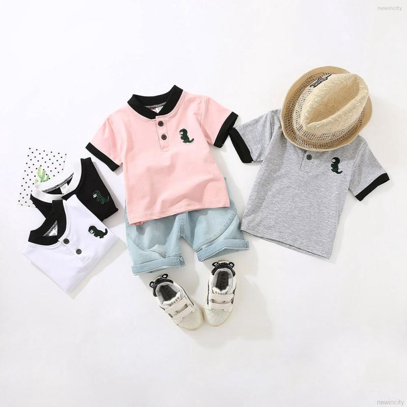 Set áo thun tay ngắn & quần short denim cho bé trai