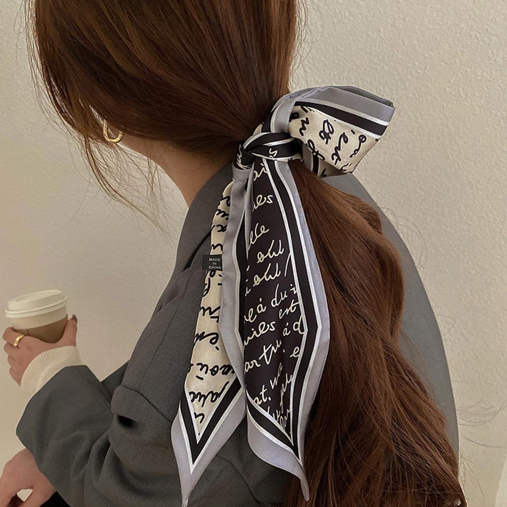 Băng đô nơ cài tóc bằng lụa phong cách Hàn Quốc C0E5