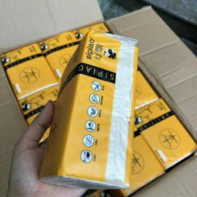 Giấy ăn gấu trúc cao cấp, khăn giấy gấu trúc sipiao siêu dai mềm mịn FUJIKA