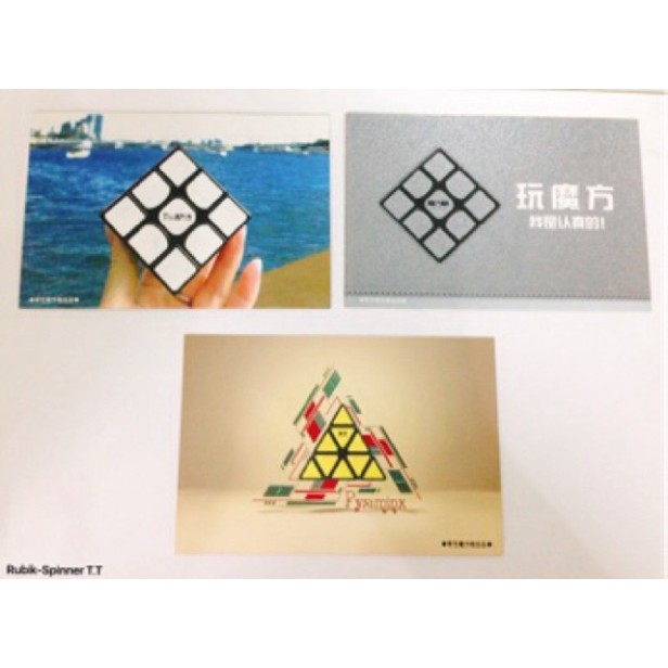 [G06] Bộ 3 Thẻ Công Thức CFOP Xoay Rubik 3x3 Qiyi CFOP S020