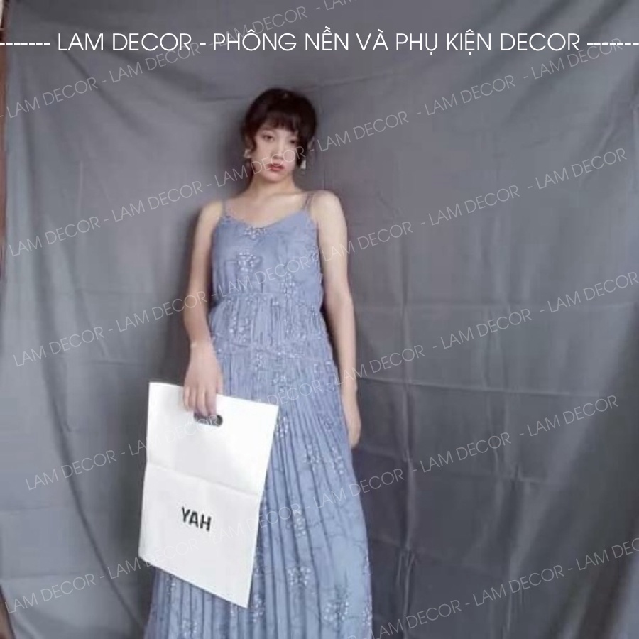 Phông nền vải màu nâu, màu đen, xám chụp ảnh lookbook, make up, livestream, trang trí..