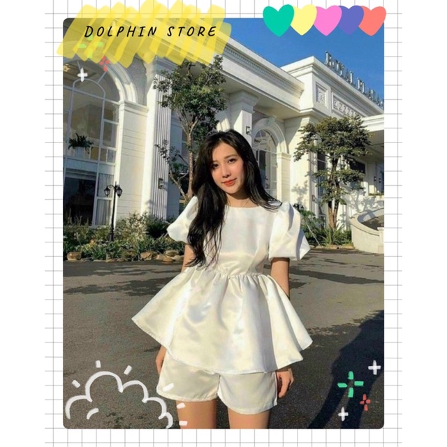 🎶BIGSIZE Set áo babydoll kèm quần short🎶