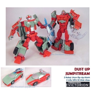 Jumpstream & Dust Up 🔰 Các mẫu Robot cao 14cm lắp ráp thành SIÊU XE - Transformers Combiner Wars