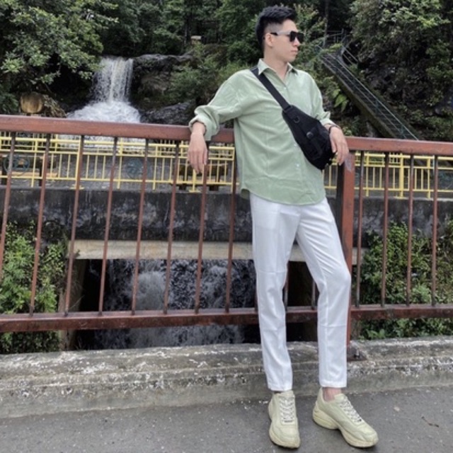 Áo Sơmi KUPI ♥️ Áo sơmi unisex cực đẹp 6 màu chất siêu xịn cực mịn đẹp mặc được 2 kiểu siêu hot (Video+ Hình thật 100% )
