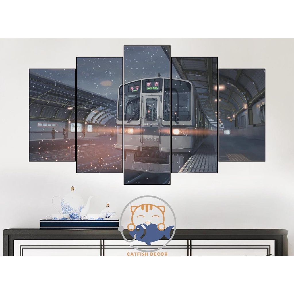 Tranh ghép dán tường Room Decor trang trí phòng ANIME Đứa con thời tiết + 5 cm/s