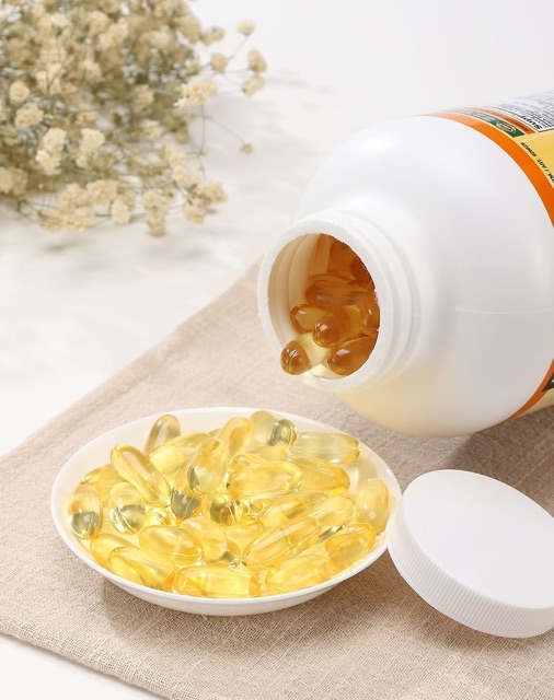 Bill Mỹ- Viên uống dầu cá đẹp da &amp; sáng mắt Kirkland Fish Oil 1000mg
