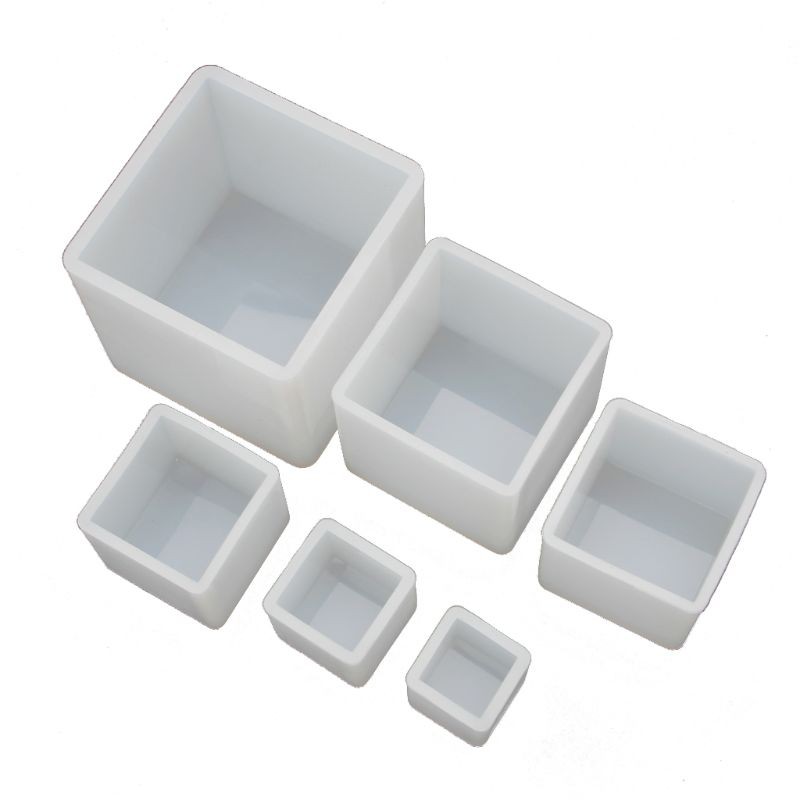 Bộ 6 Khuôn Silicone Hình Vuông Dùng Để Trang Trí