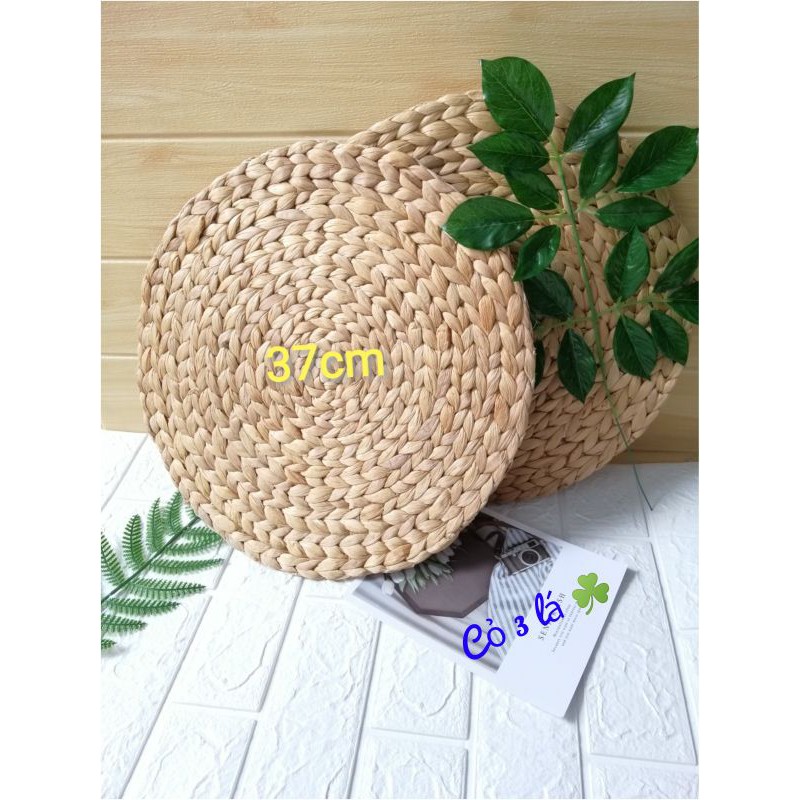 Sỉ 10 tấm thảm lục bình size 37cm trang trí nhà cửa, đạo cụ chụp ảnh, lót chậu cây, thảm ngồi