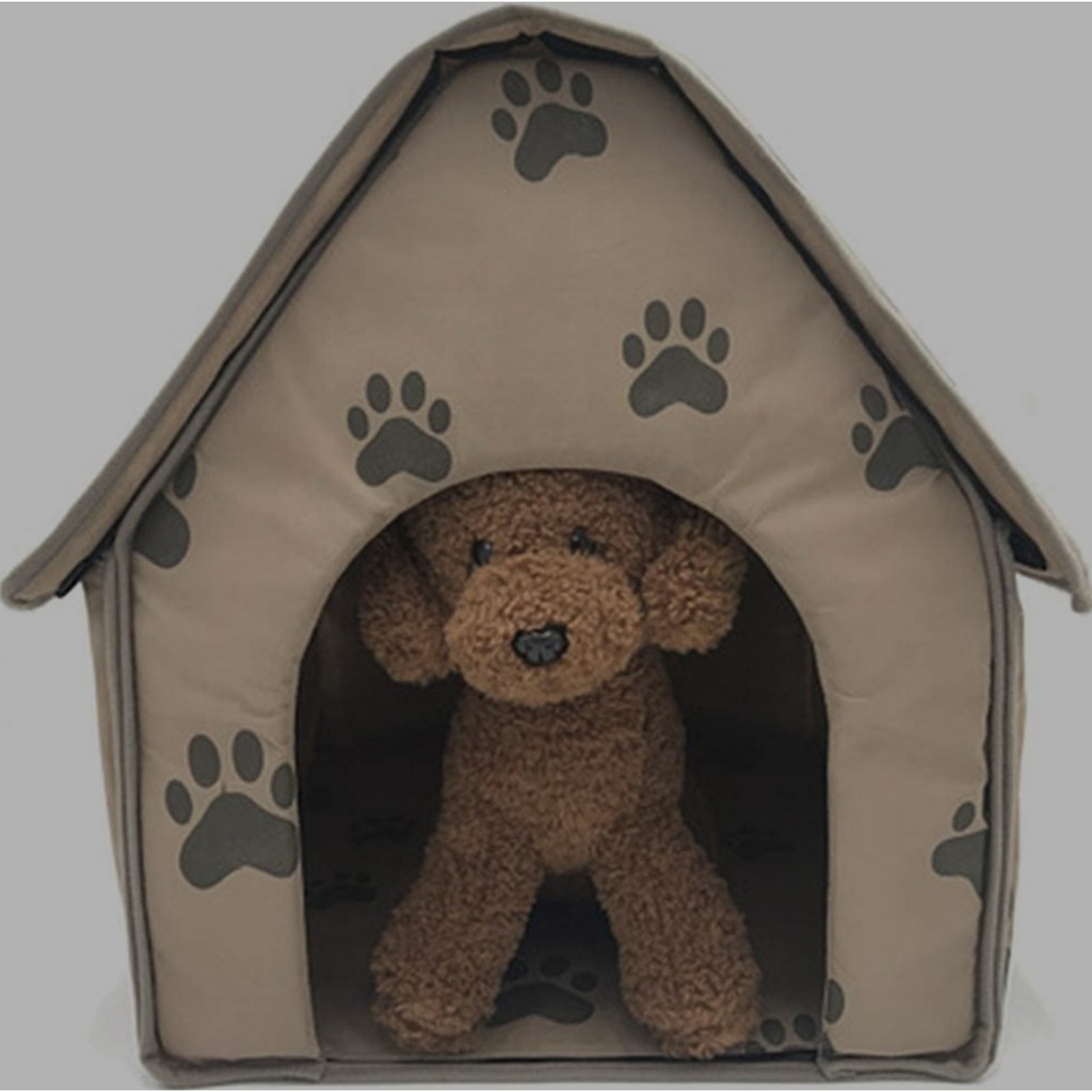 Comebuy88 Thú Cưng Giường Mèo Nhà Có Thể Gập Lại Có Thể Tháo Rời Chân Mềm Mại In Hình Cho Thú Cưng C