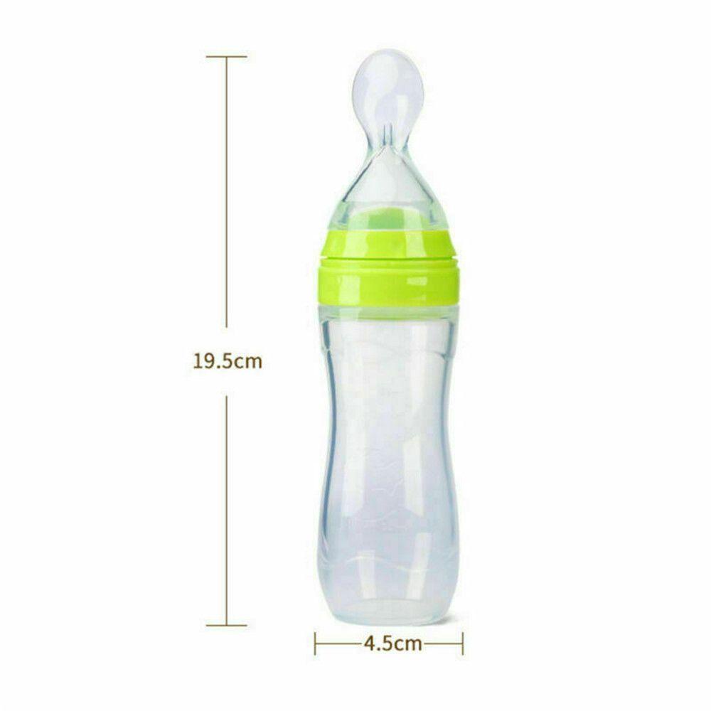 Bình Sữa Dạng Bóp Bằng Silicone Cho Bé