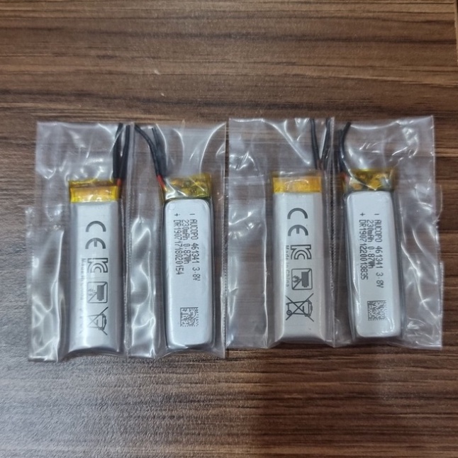 Pin LiPo 3.8v 230mAh Có Mạch Bảo Vệ 43x13x4.1MM Hãng AUCOPO Xuất Hàn chế pin headphone led - Shop Bảo Anh